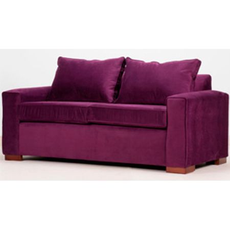 Sofá felpa 3 cuerpos lila muebles america corona