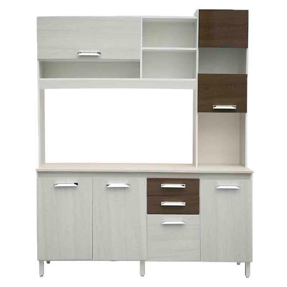 Mueble de Cocina 5 Puertas 3 Cajones Silcosil Dora BlancoTeka Mueble de Cocina 5 Puertas 3 Cajones Silcosil Dora BlancoTeka